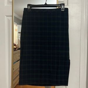 BR Tartan Plaid Pencil Skirt
